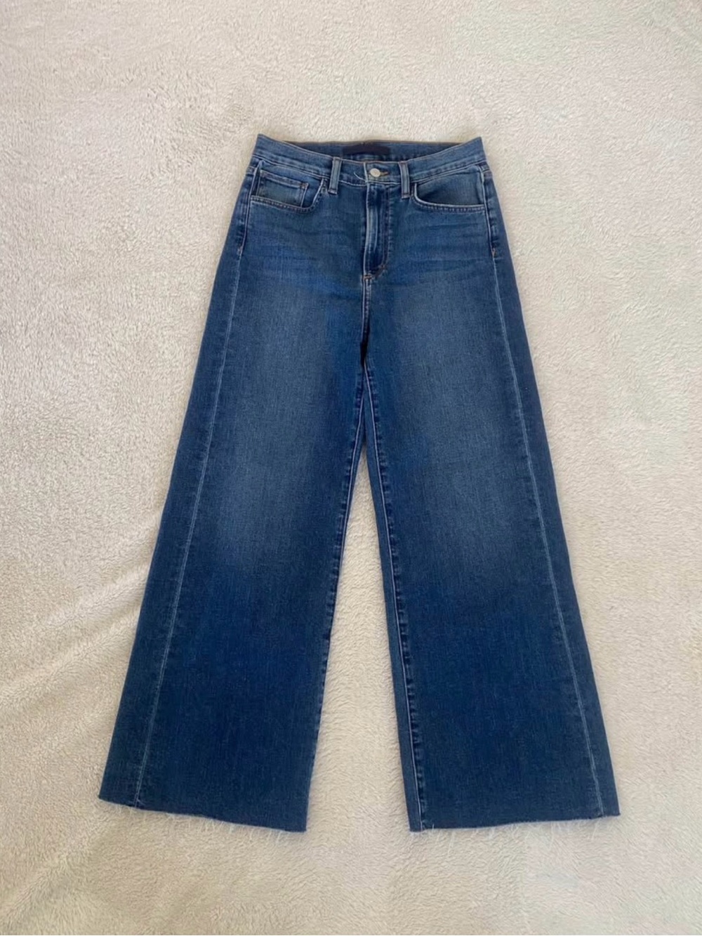 Joe's Mia Dark Blue Wide-Leg Jeans